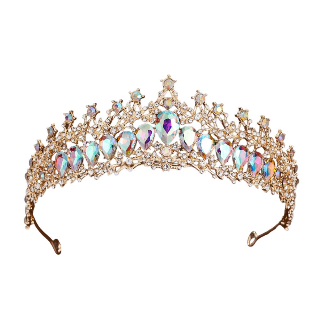 Luxury Zinc Zinc Alloy Princess Crown Shiny Bridal Headwear Trendy Girls Party Headbands  Themed Parties
