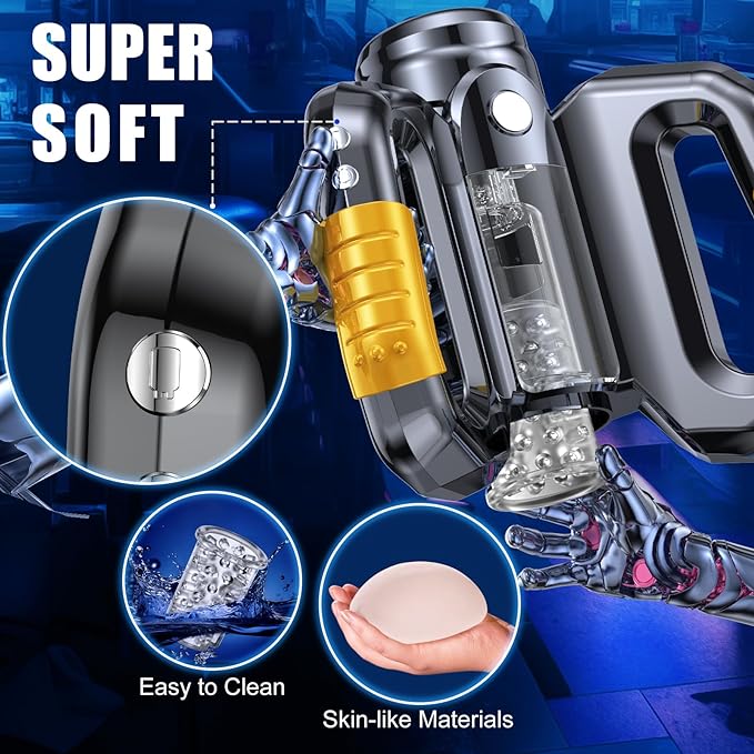 Automatic Male Masturbators Sex Toys for MenMale Stroker with 10 Thrusting & Rotating Modes Male Sex Toys with Live Voice Cell Phone