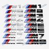 Autocolant Insignă Portbagaj Mașină Logo Litere Negru Lucios M Pentru Seria M1 M2 M3 M4 M5 M6 M7 M8 1 2 3 4 5 6 7 8 Accesorii X3