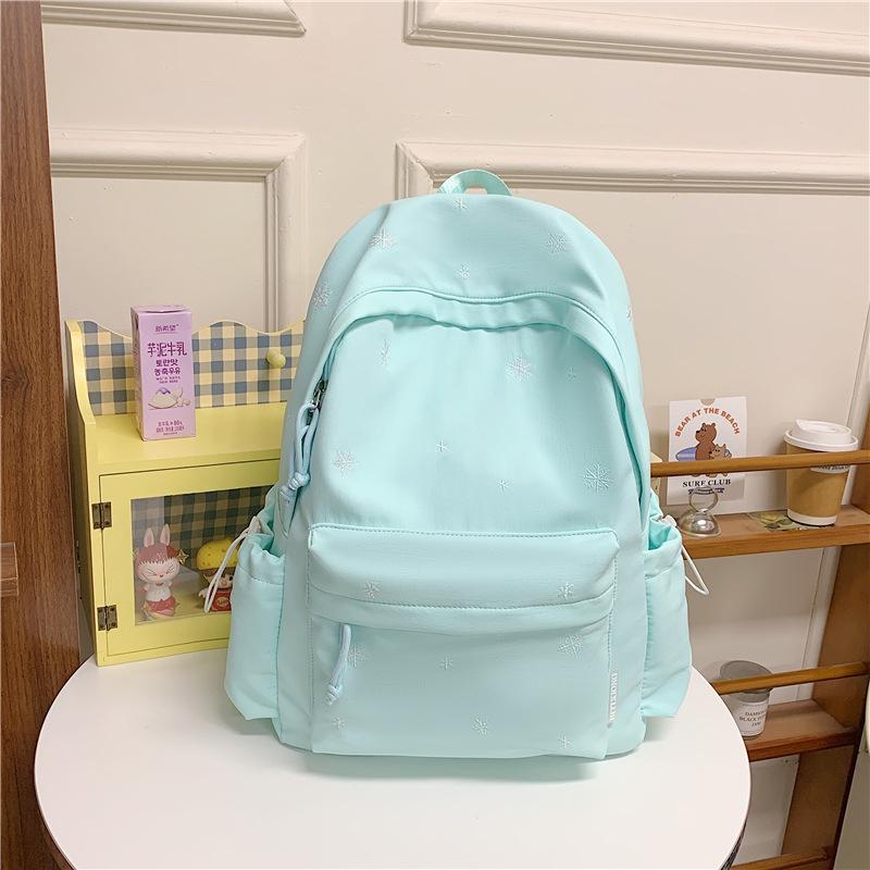 Schoolbag new backpack student schoolbag high value ins wind backpack fashionable versatile large capacity junior high school girls