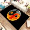 Chinese Tai Chi Bagua Yin Yang  Area Rug,Carpet Rug for Home Living Room Children Bedroom Sofa Doormat Decor,Non-slip Floor Mat