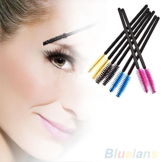 50 Pcs Women's Disposable Eyelash Brushes Lash Curlers Cosmetic Makeup Tools