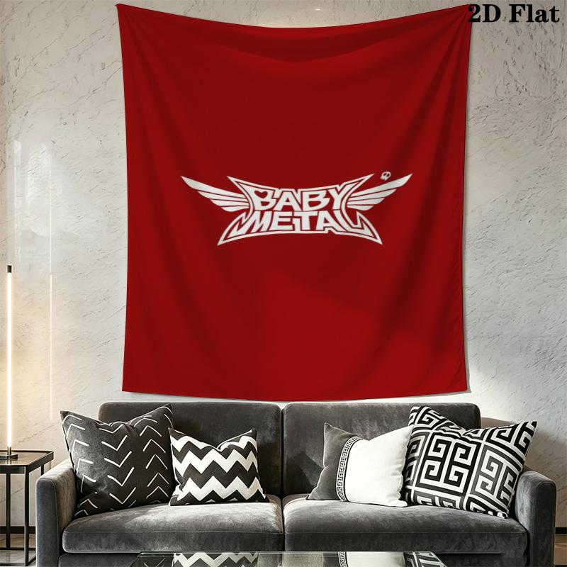 Babymetal Wall Tapestry Aesthetic Wall Hanging Printed Fabric Blanket Decorative Tapestries for Bedroom Living Room Home Decor