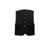 Spring New Women's Clothing Black Commute Leisure Decorated Row Button Cold-Shoulder Bodycon Corset Tops 4387326