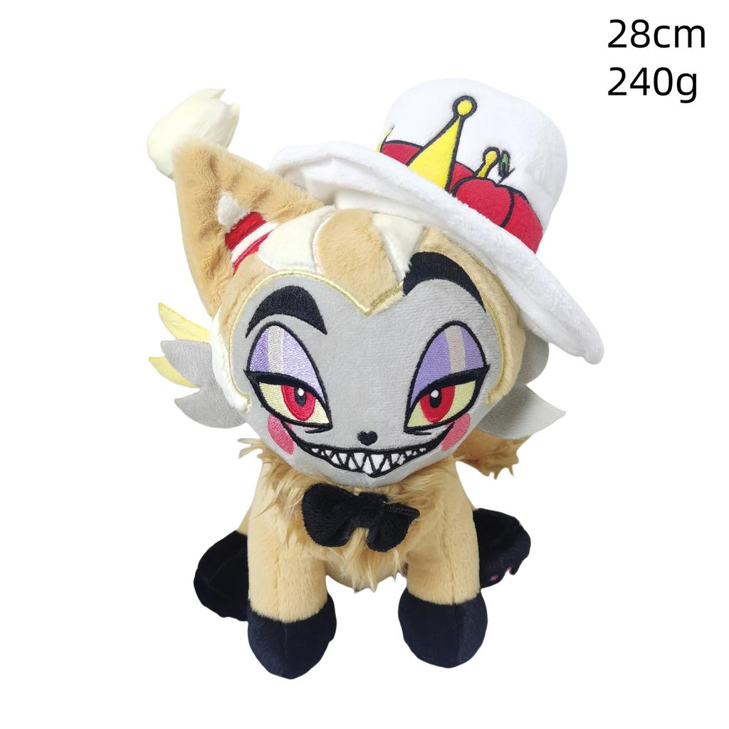 Hazbin Hotel Angel Meow Plush Doll Soft Huggable For Home Table Office Desk Party Fans Teens Halloween Christmas Cute Spooky