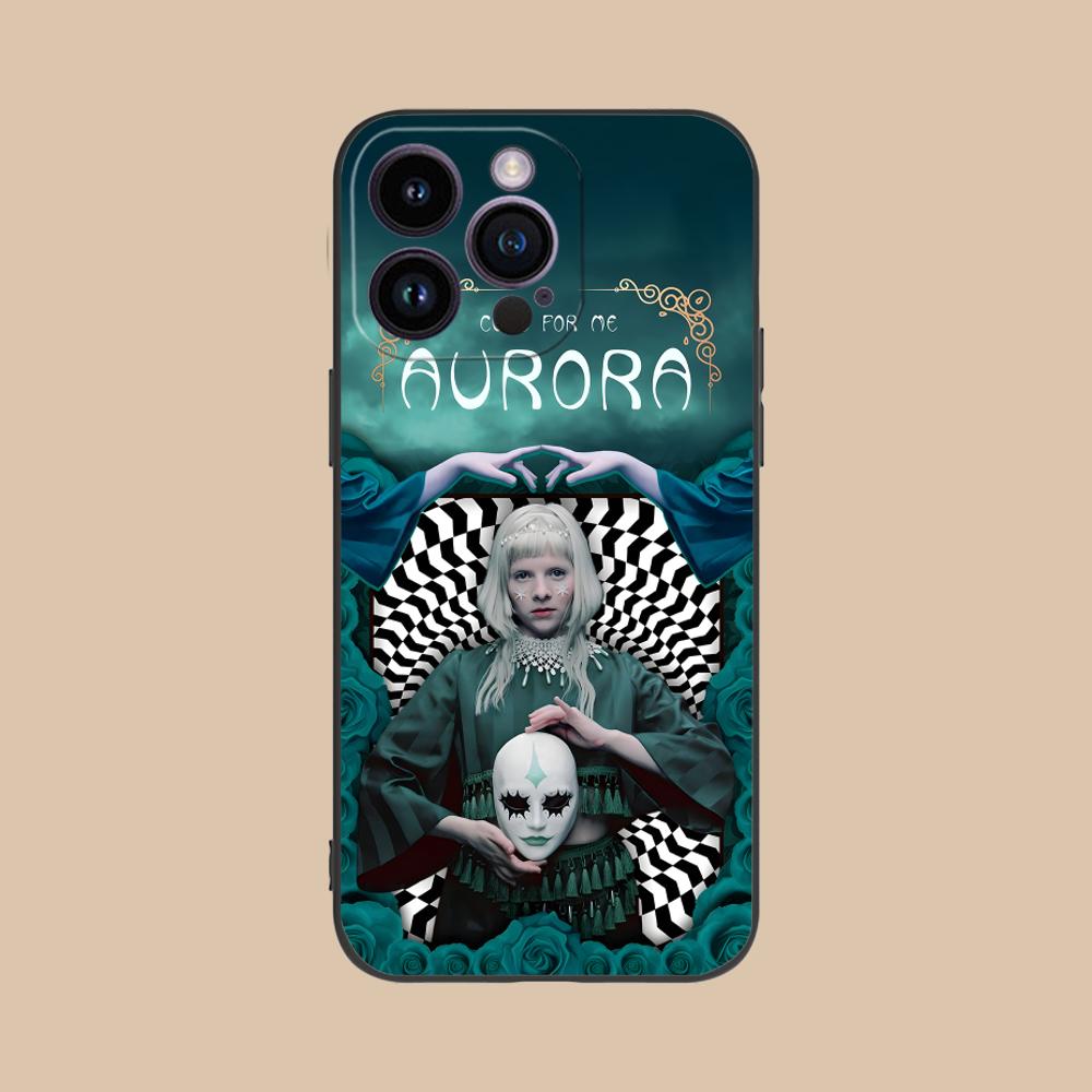 Aurora Aksnes Matte TPU Mobile Phone Case for iPhone 17 16 15 14 13 12 11 X XR XS 8 7 Air Pro Max Plus Mini Colorful Cover iPhone 7 Plus