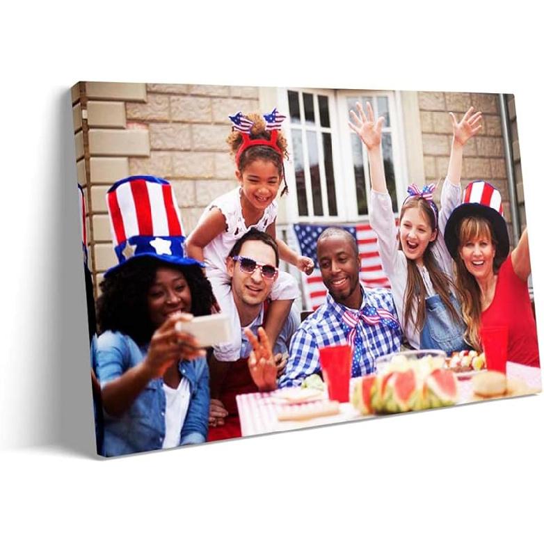 

Wall-Art Supplies Custom Canvas Print, 8x8 in Photo On Canvas, American Flag Theme, Rectangular, Oil Paint, Ready to Hang, Ideal for Home Decor 8L x 8W