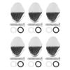 6pcs Guitar Tuning Peg Tuner Machine Head Knob With Screws and Washers for Electric Guitar
