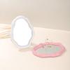Artistic Cloud Shape Makeup Mirror for Desk and Tabletop Vanity Mirror with Adjustable Brackets Aesthetic Mirror Decors