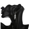 Heißes Silber Farbe Kreative Traubenperlen Hängeohrringe für Frau Mode Party Feine Geschenke elegant edel Schmuck