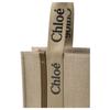 Chloe Holz Logo Offene Tragetasche Damen Tragetaschen Khaki CHC23-AS383L17-20X