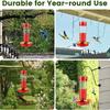 Bird Feeding Station Plastic Bird Feeder Flower Shape Hanging Hummingbird Feeder Practical Hummingbird Drinker Outdoor