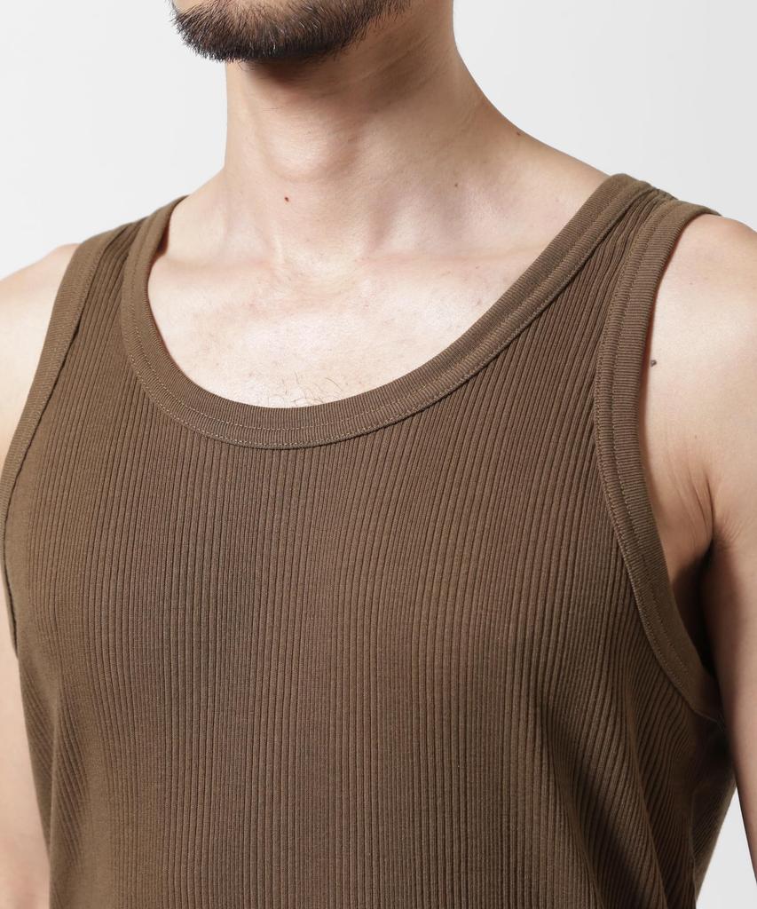 AVIREX RANDOM RIB TANK TOP men's M 310 olive 783-5137002
