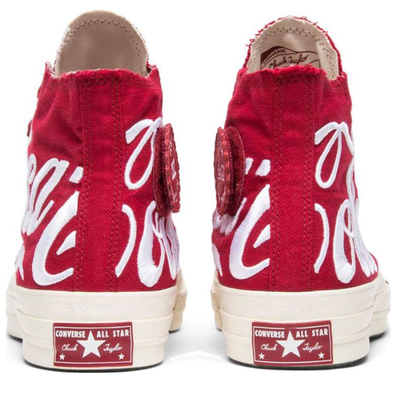 Coca Cola X Converse Chuck Taylor All Star Retro Casual High-Top Board Shoes Unisex Red