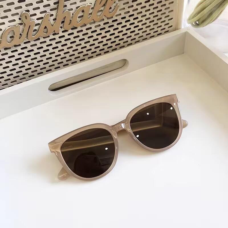 Korean Oval Frame Sunglasses Women Ins Trendy Retro Personalized Sunglasses