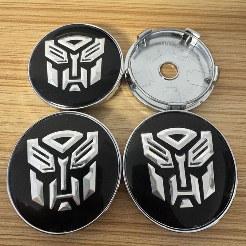 4PCS Universal 56mm 60mm For Autobot Badge Car Wheel Center Caps , HJUJ6 Dustproof Decorative Hub Caps Sticker