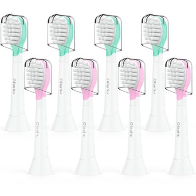 Ofashu Replacement Brushes for Philips Sonicare Electric Mini Replacement Brushes for Children Ages 3 and Pack of 8 Children, Toothbrush Compact, Up,