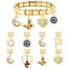 Exquisite Golden Italian Module Bracelet Creative DIY Fashion Charm Accessories with Pendant Cross-Border Jewelry