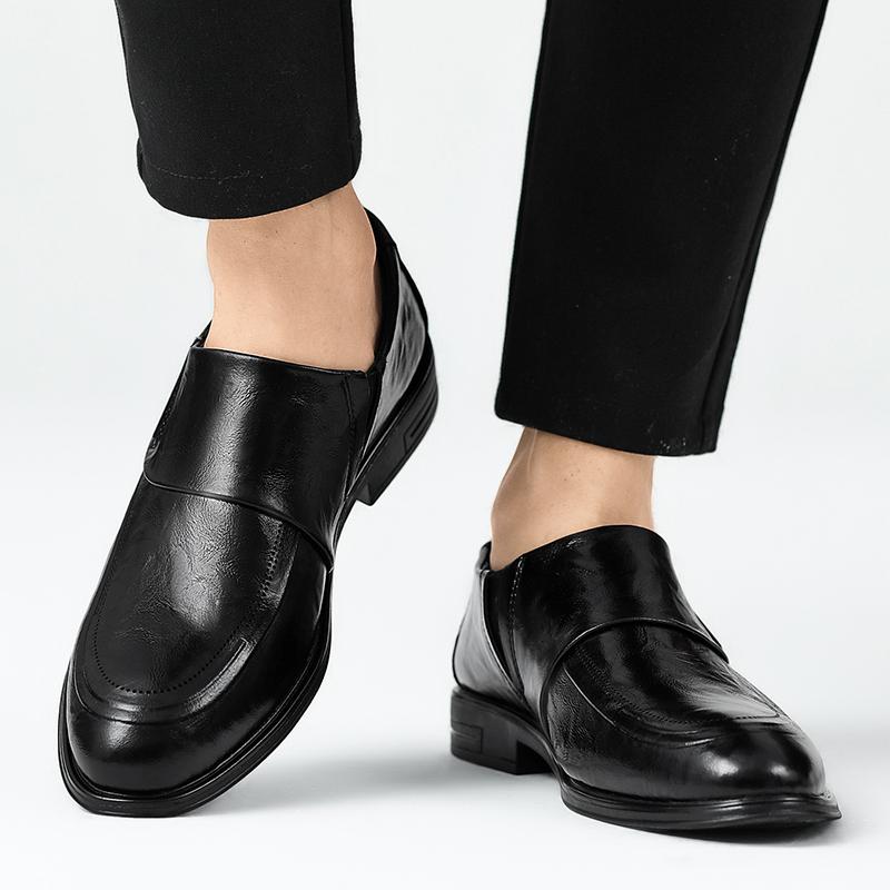 Classic Business Men's Shoes Elegant Gentleman Comfortable Style Formal Evening Party Outdoor quality genuine leather shoes New