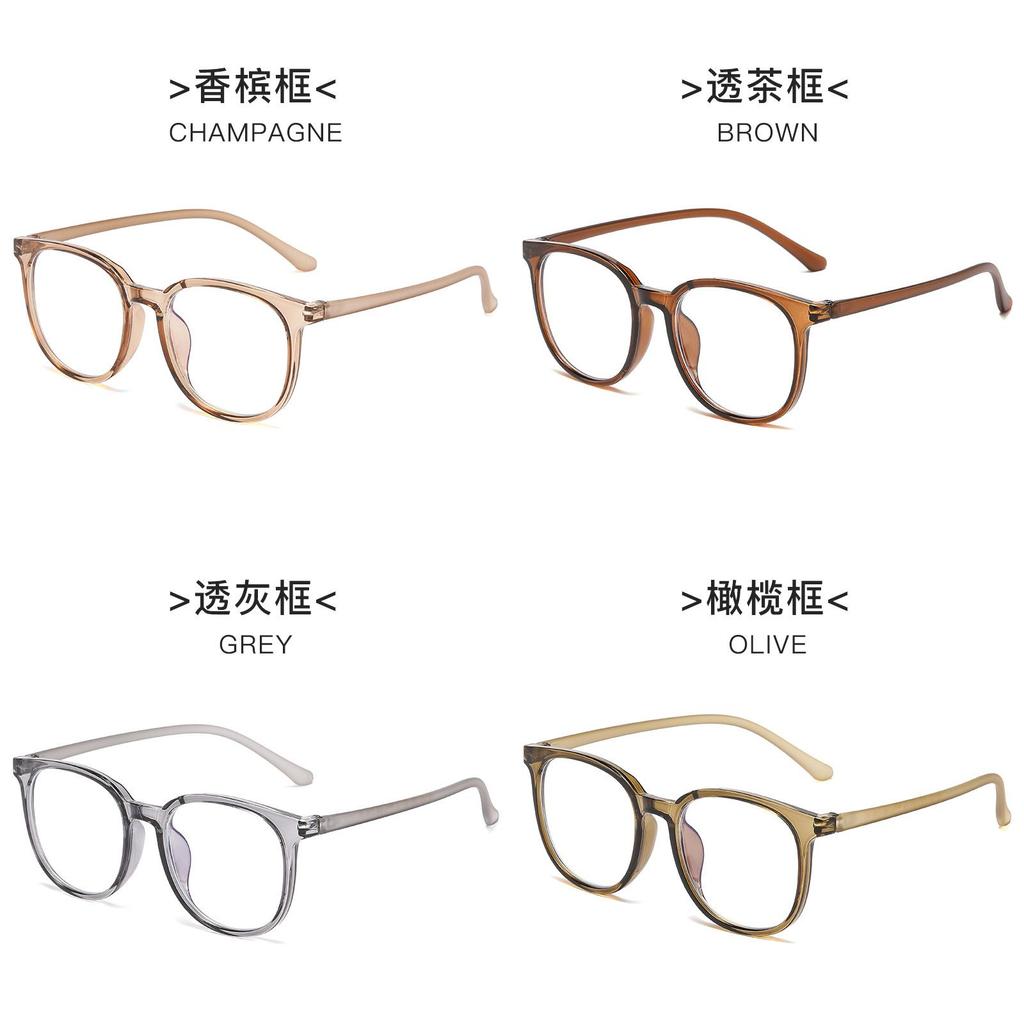 Tr90 Round Eyeglass Frame With Blue Light Filter For Casual Wear Fashion 2023
