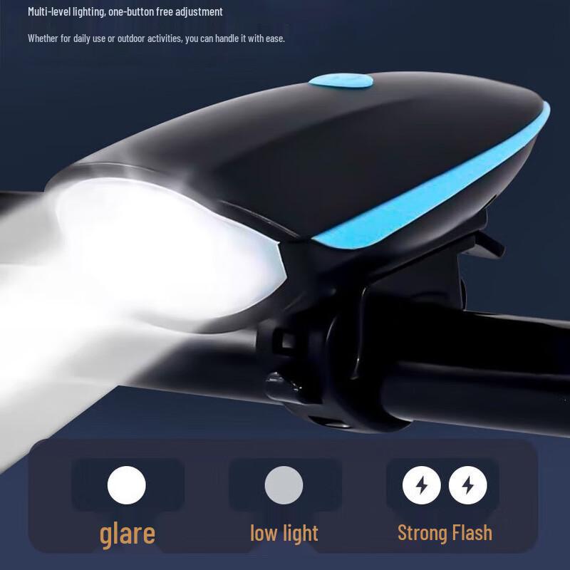 Bicycle Headlight with Electric Horn