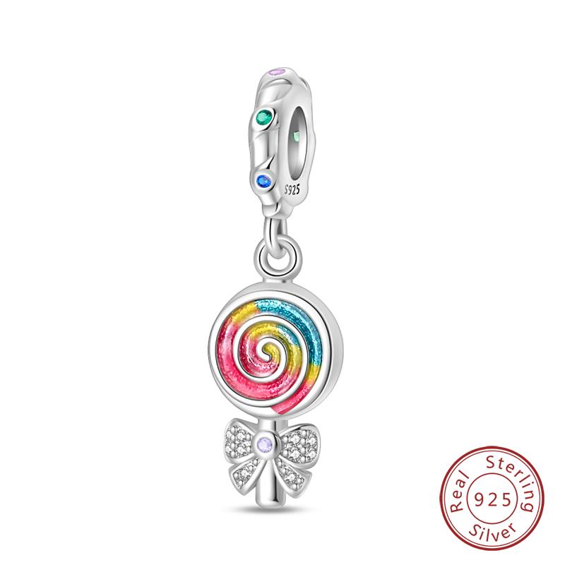 Copper Little Bear Soft Candy Coffee Strawberry Cake Afternoon Tea Charms Beads Fit Qikaola Bracelets Diy Jewelry