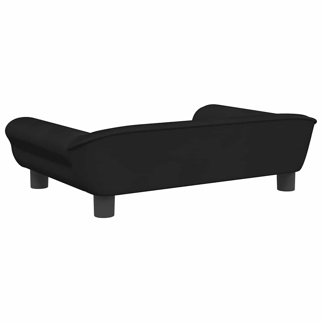 Vidaxl Sofa Dla Dzieci, Czarna, 70X45X26 Cm, Aksamit