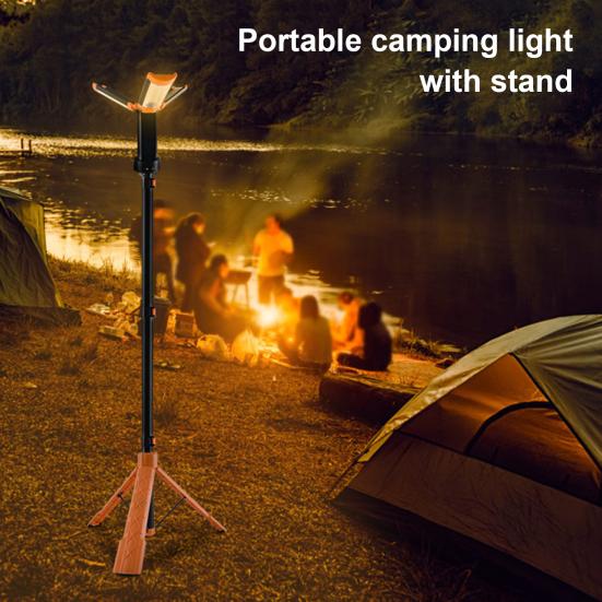 Camping Light with Bracket Rechargeable 90000mAh Camping Lantern Telescoping Waterproof Tent Light for Camping Hiking Fishing