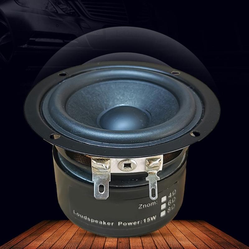 2.5Inch Full Frequency Horn 4Ohm 15W Subwoofer Loudspeaker for Home Amplifiers Auditory Projects with Dynamic Sound