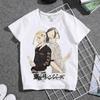 Cute Harajuku Anime Tokyo Revengers Print Children T-Shirt Summer Loose Short Sleeve White Women Tops Boy Girl Tees Men Blouses