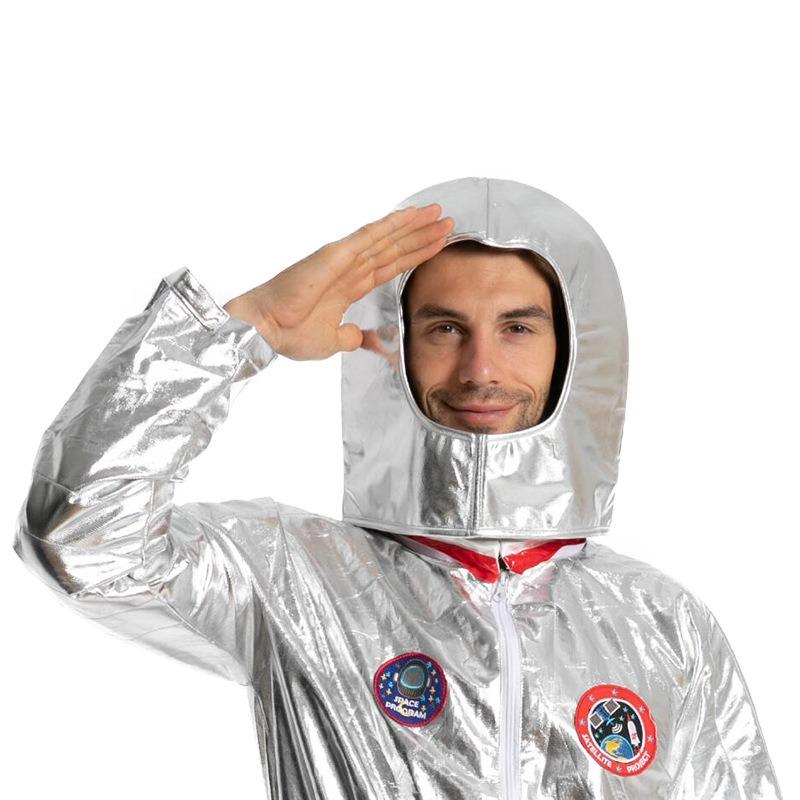 Halloween Enfants Adulte Costume d'Astronaute Combinaison Spatiale Pilote Spatial Errant sur Terre Costume d'Astronaute