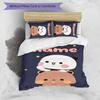 3pcs Custom Name Bubu and Dudu Bedding Set Duvet Cover Closure Includes 1 Duvet Cover & 2 Pillowcases for All Seasons Bedroom Decor
