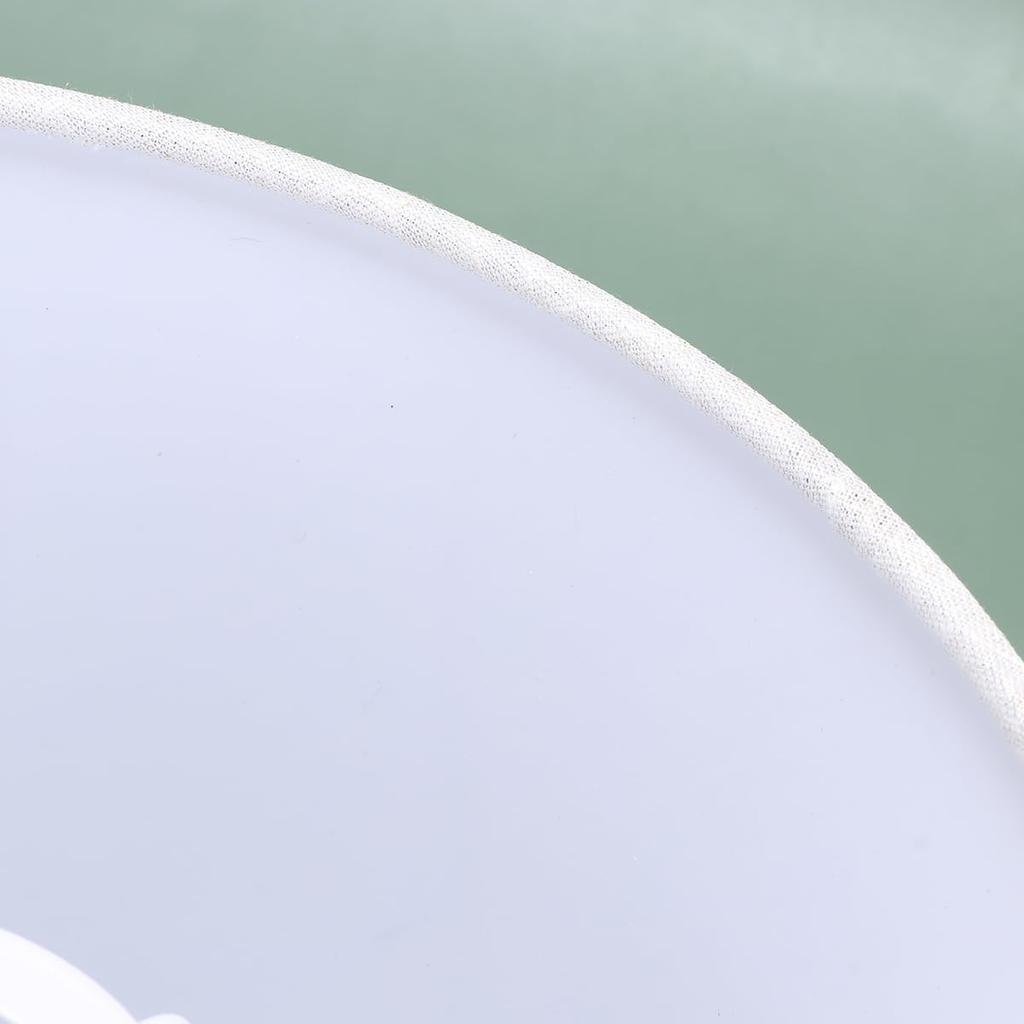 NUOLUX E27 Burlap Lampshade, 9.1" X 9.1" X 7.1", Barrel-Shaped Fabric Table Light Cover for Living Room and Bedroom