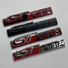 5X 3D Car Metal GT Line GTLINE Chrome Emblem Car Badge Sticker Body Fender Adhesive Emblem