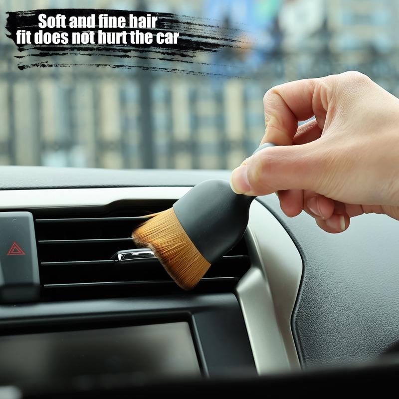 Car Soft Brush Air Conditioner Cleaning Tools Dashboard Air Outlet Gap Detailing Clean Tools Car Crevice Dust Remover
