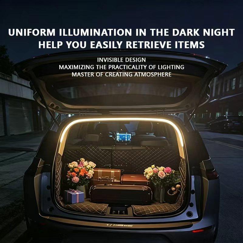 FOR XPENG G6 Trunk Light Modification Light Atmosphere Lights White Warm White Rear Trunk LED Light Bar