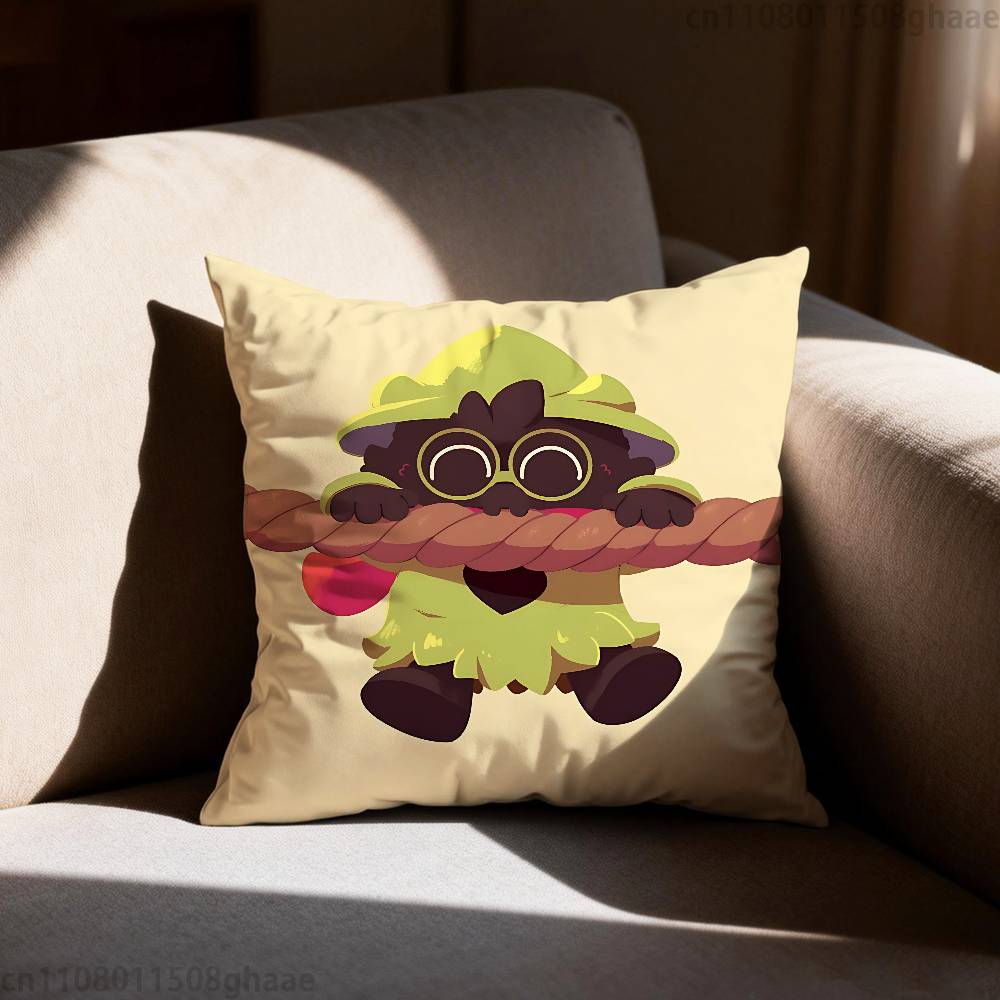 Deltarune Ralsei Game Pillow Case Antidustmite Pillowcase Invisible zipper silky short plush Sofa cushion cover