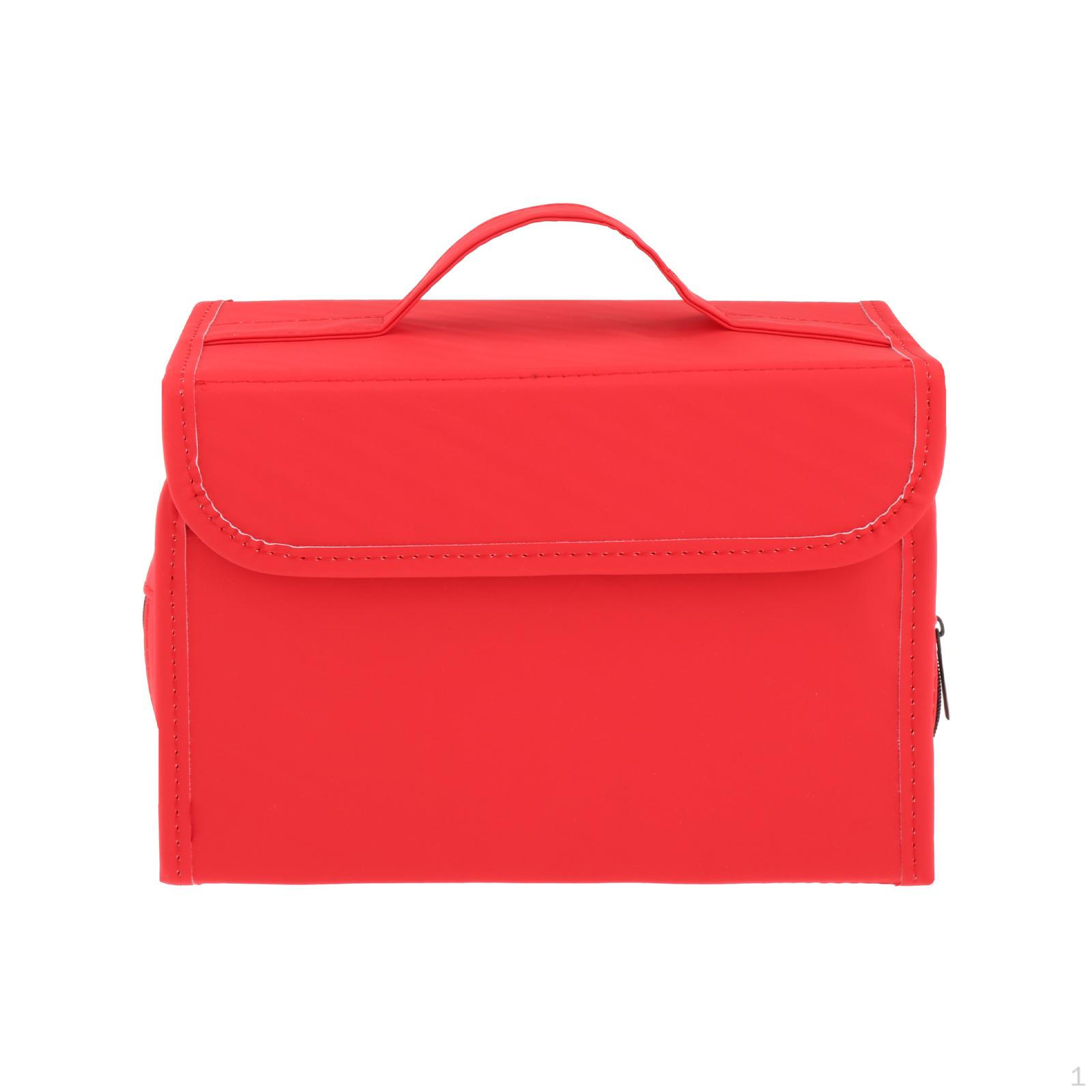 

Косметичка-органайзер, дорожная косметичка с застежкой-молнией, многофункциональный футляр для косметики красный