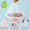 300/400/500Pcs Durable Wall-mounted Disposable Food Cover Extractable Elastic Fresh Bag Transparent PE Plastic Wrap