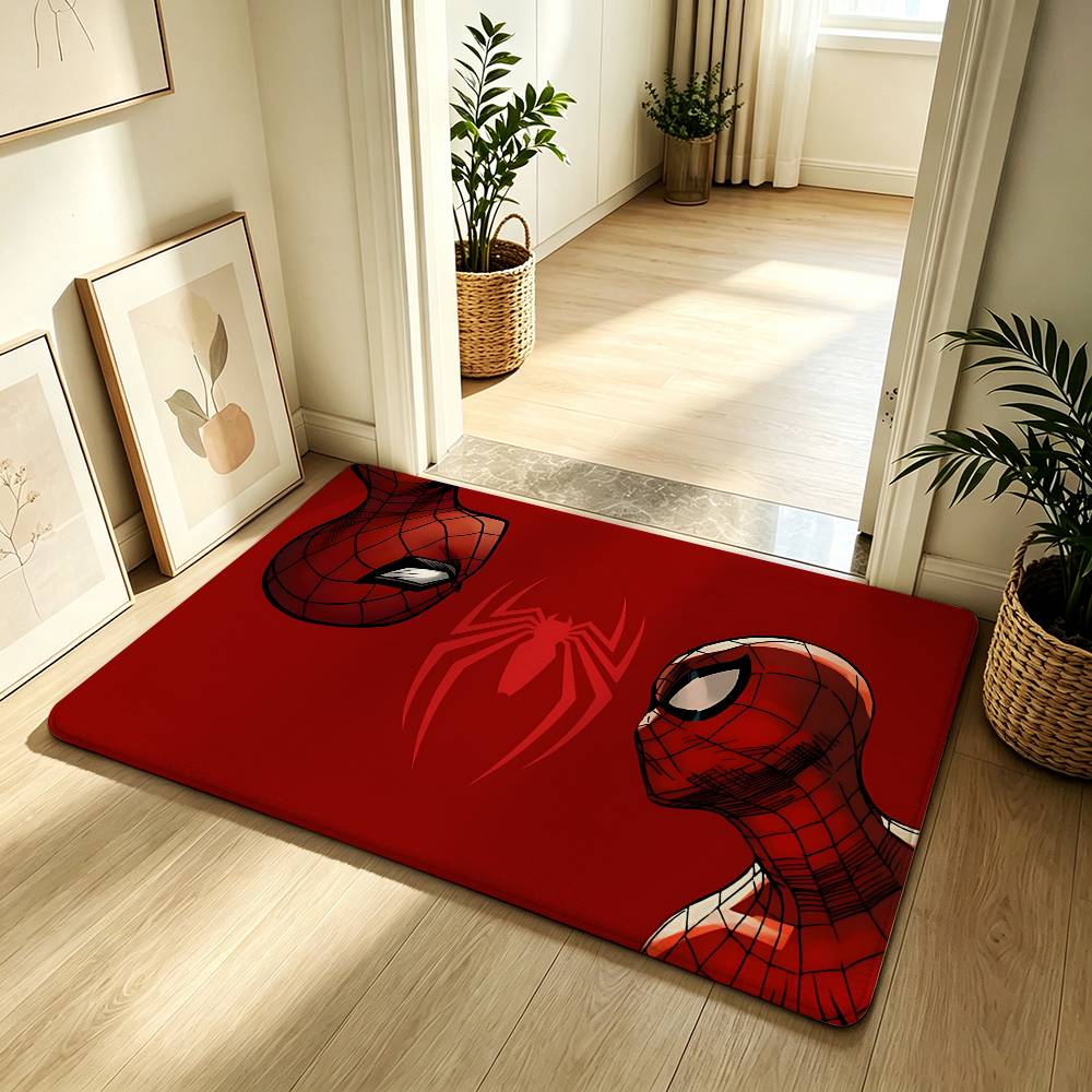 Classic S-Spider-Man Carpet Bathroom Anti-slip Mat Door Mat Home Decoration Mat Entrance Door Mat Scratch-resistant Door Mat
