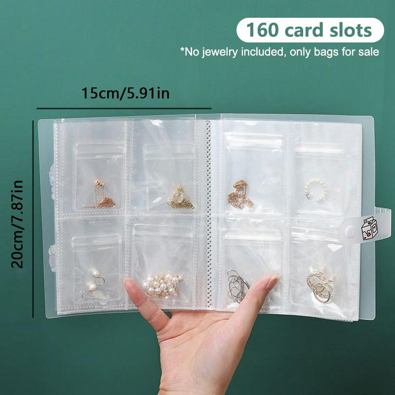 

Коробка для хранения ювелирных изделий Герметичный пакет Серьги Защита от окисления Ручные украшения Прозрачный пыленепроницаемый пакет для хранения Ожерелье Альбом для ювелирных изделий