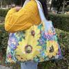 Borsa Tote da Viaggio Pieghevole Ecologica con Cartoni Animati - Borsa da Shopping a Spalla Singola di Grande Capacità per Donne