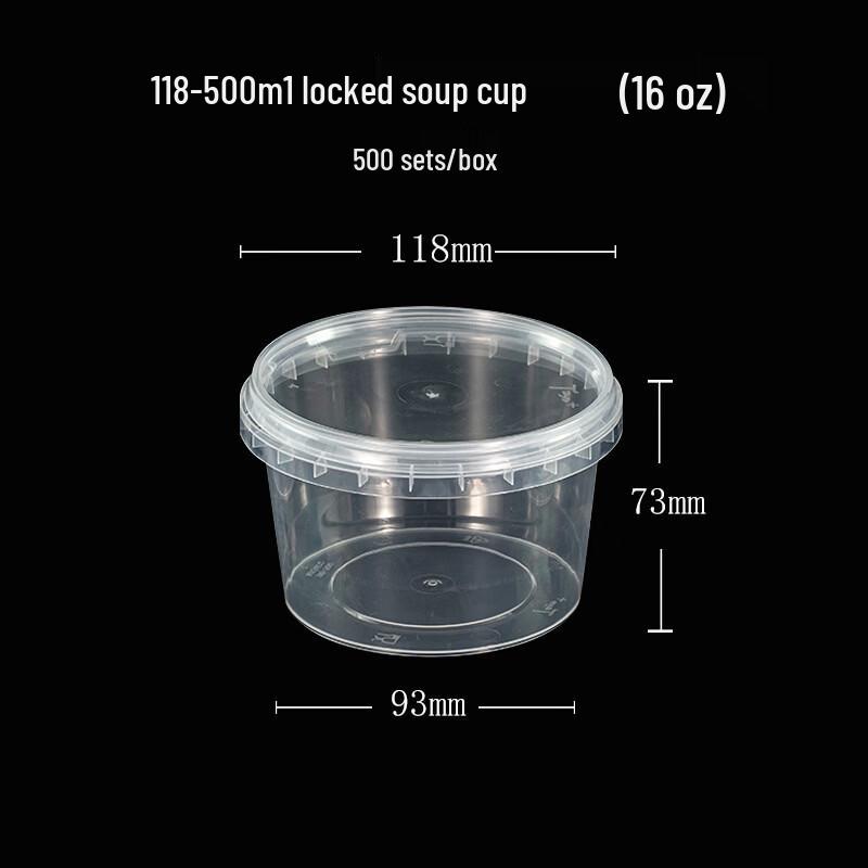 

Disposable Round Transparent Dessert Cups with Lids