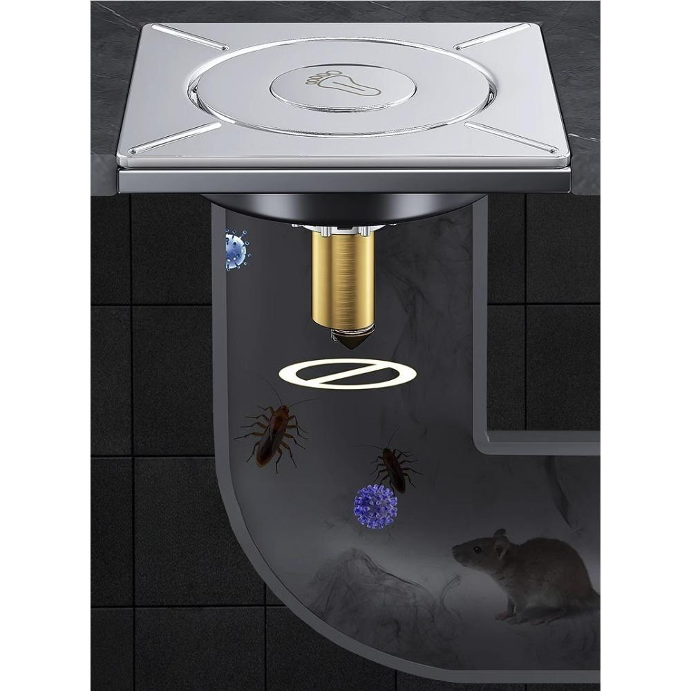 1PC bathroom floor drain bouncing core sealing cover sewer artifact universal press foot type