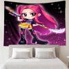 Kpop Hunter6 Tapestry for Bedroom Aesthetic Classroom Tapestries Wall Hanging for Living Room Dorm Office,Ideal Creative Gift