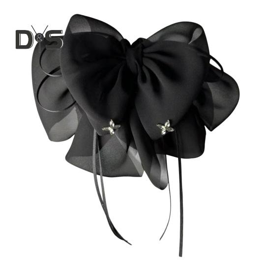 

Заколка для волос с прочным креплением, в форме банта, декоративная заколка для волос с искусственным жемчугом, зажим для волос в виде акулы E