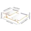 Fruit Plate Ornament Countertop Iron Two Layer Candy Tray Multifunctional Organizer Platter for