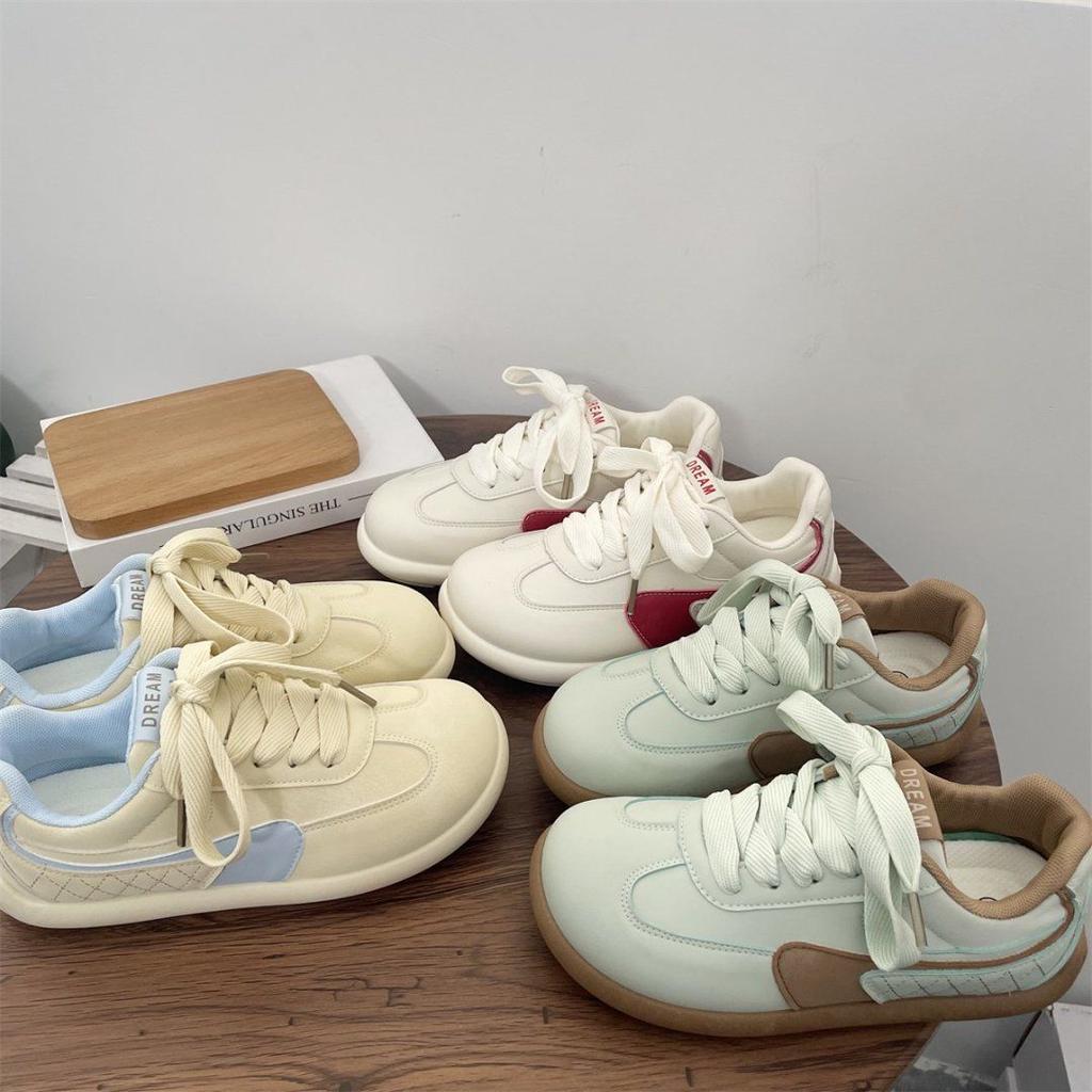 Retro platform women's new spring and autumn versatile shoes, mango head platform white shoes
