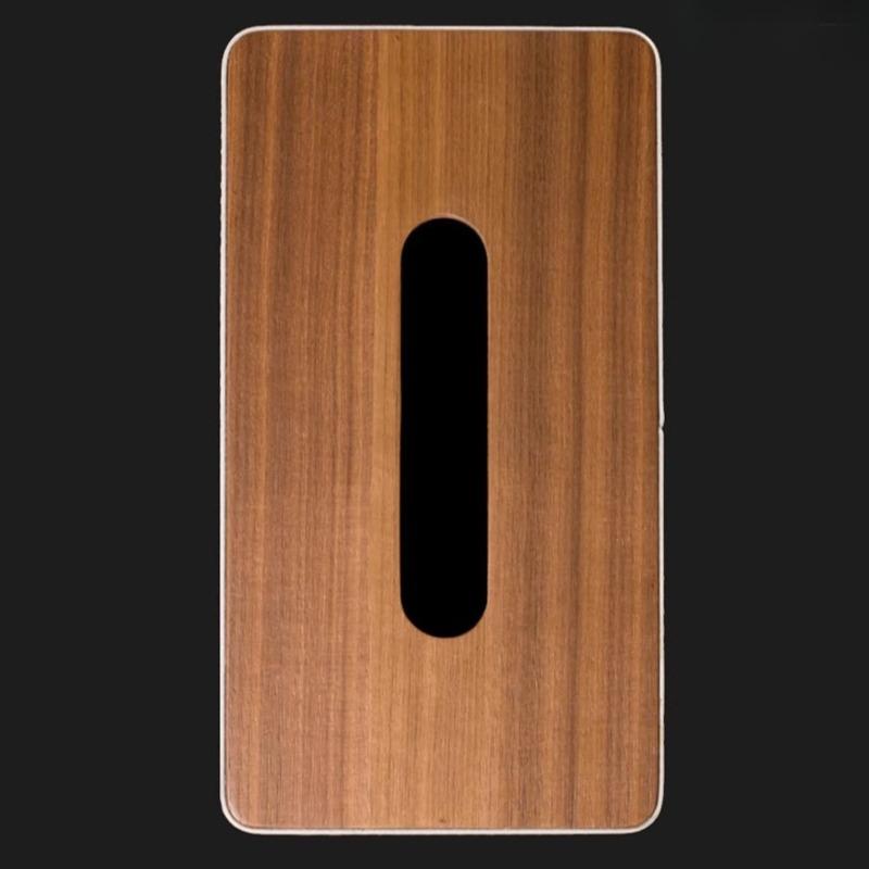 Wooden Tissue Box Leather Tissue Case Aesthetic Rectangular Napkin Boxes Elegant Luxury Napkin Storage Cases Table Decorations