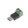 1/3Pcs 5V Solderless Green Charging Adapter Type C/Micro Male To 2 Pin For Toy Intelligent Devices Phone And Computer